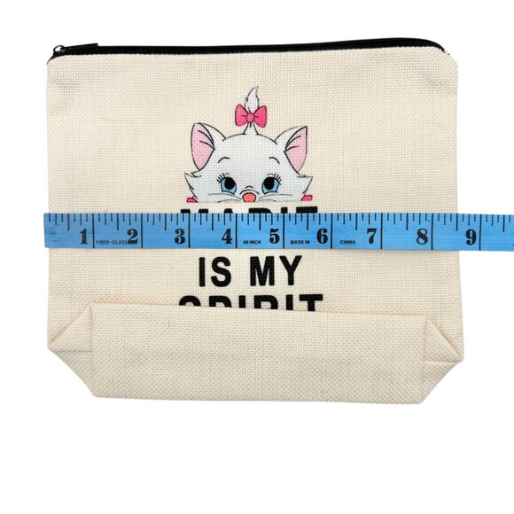 Aristocats Marie Makeup Bag 8.5 X 6.5 With 3 Pairs Of Fashion Socks Gift Set - Picture 7 of 8
